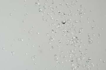 real water splashes and drops, abstract background