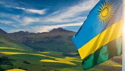 The Flag of Rwanda