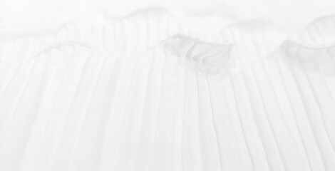 Obraz premium Soft white wrinkled fabric for graphic design or wallpaper