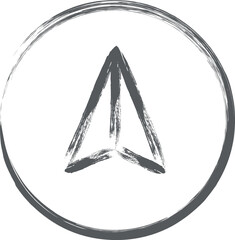 筆書きミニミニアイコン　方角