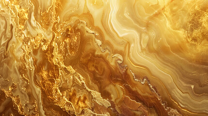 Abstract marble gold background. Generative AI.