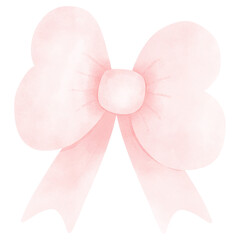 Plastel pink ribbon bow