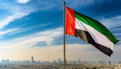 The Flag of United Arab Emirates