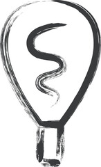 ミニミニ筆書き飲食物イラスト　アメリカンドッグ