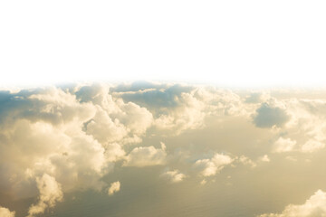 Clouds background, sunset clouds isolated on sky, cloud in PNG isolated on transparent background