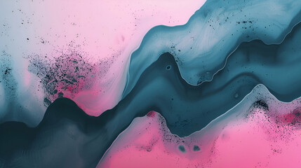 Abstract colour gradient wave background with a gritty texture banner, pink, blue, and black...