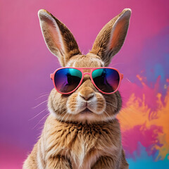 rabbit with sunglasses