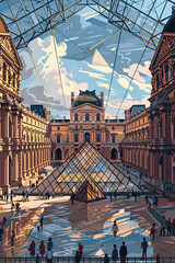 Louvre Legacy - Ultra-Detailed Museum Illustration