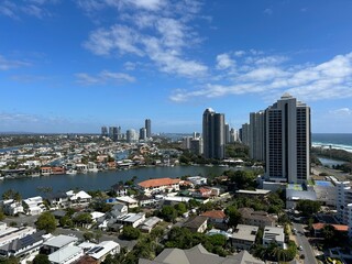 Fototapeta premium Coastal City Scenery