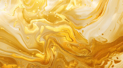 Liquid Gold marble background. Generative AI.