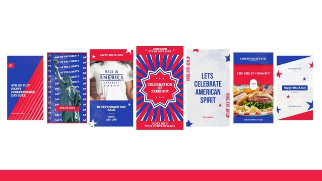 4th Of July Social Media Stories