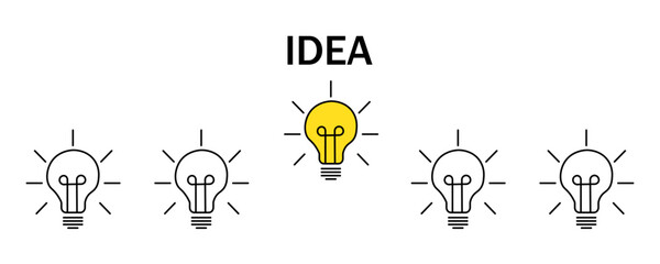 stock vector idea creative concept vector isolated success illustration idea light bulb business concept power