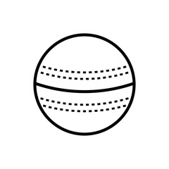 Cricket ball icon vector illustration.