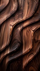 Detailed organic wooden waves  abstract closeup wood art background texture banner