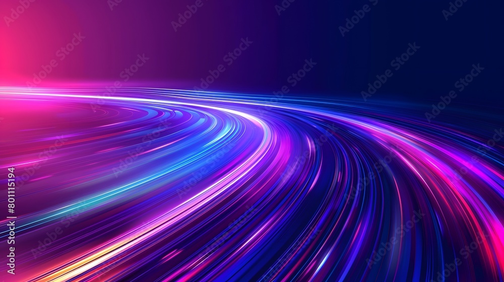 Wall mural light speed move vector background. dynamic motion trail. speed trail movement. furious motion minim