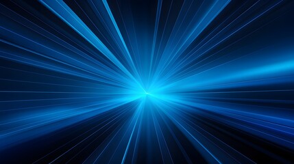 Radial blue light through the tunnel glowing in the darkness for print designs templates,...
