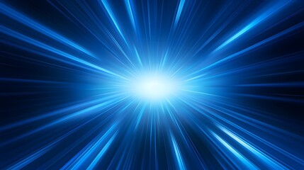 Obraz premium Radial blue light through the tunnel glowing in the darkness for print designs templates, Advertising materials, Email Newsletters, Header webs, e commerce signs retail shopping, advertisement busines