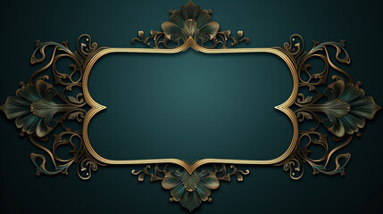 classic background, ornamental frame