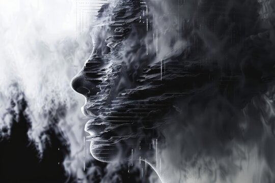 Explore the concept of digital sound manipulation through the lens of AIgenerated art