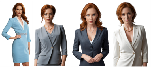 Geschäftsfrau Portrait rothaarig 1