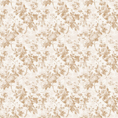 Vintage Floral Pattern Seamless Digital Paper Texture