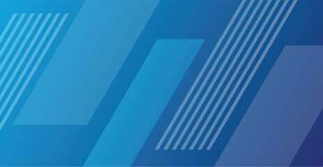 Fototapeta premium Abstract gradient blue geometric with line modern technology background.