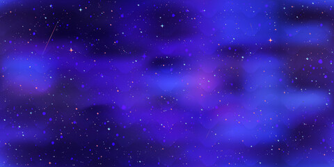 Dark stars. Seamless pattern