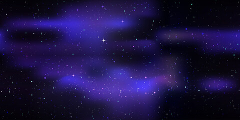 Cosmic sky. Seamless pattern