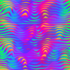 Wavy colourful gradient. Seamless pattern