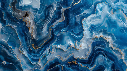 background blue marble agate granite mosaic marble background. Generative AI.