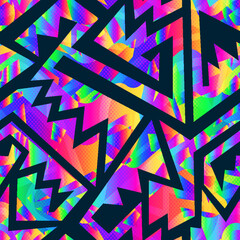 Bright gradient seamless pattern