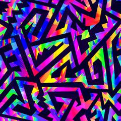 Coloured bright gradient seamless pattern