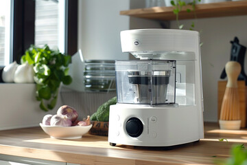 A powerful food processor with multiple speed options, suitable for various food preparation tasks.