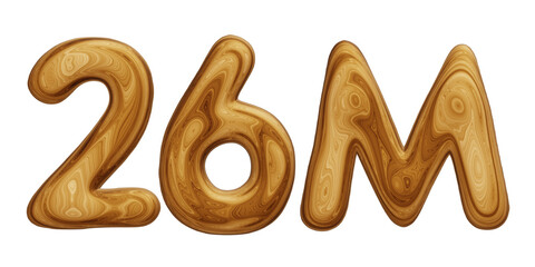 Wooden 26m for followers and subscribers celebration