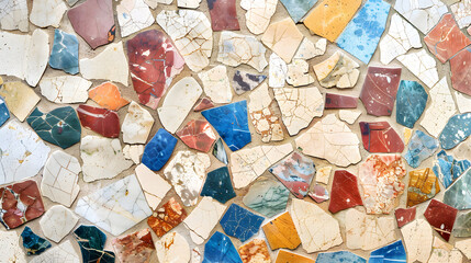 colorful mosaic Highly Detailed marble background. Generative AI.
