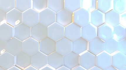 Soft hexagonal pattern with bright highlights