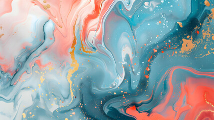 Luxury abstract fluid art paint marble background. Generative AI.