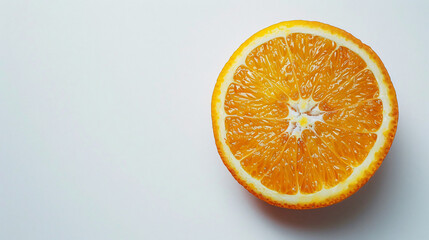 Tasty orange on white background