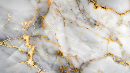 Natural White and Gold marble texture for skin tile wallpaper luxurious marble background. Generative AI.