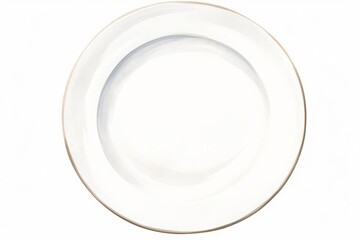 Simple dinner setting, white plate