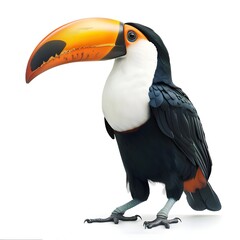 toucan isolated on white background Generative AI