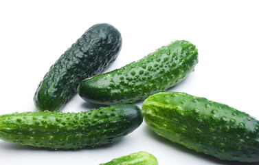 cucumber isolated on white background