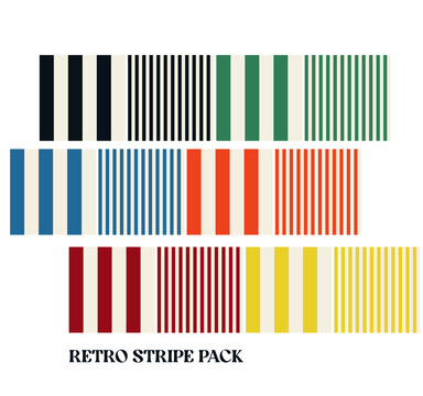 Fototapeta DECK CHAIR STRIPE SET