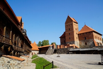 Trakai, Lithuania - courtyard and upper palace