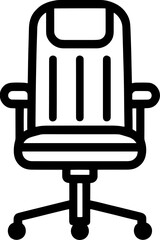 Executive chair furniture icon 12