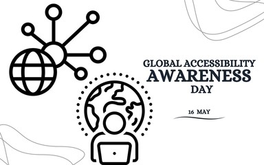 BLUE AND WHITE GLOBAL ACCESSIBILITY AWARENESS  DAY TEMPLATE DESIGN