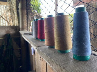 a skein of thread at a simple local tailor's place