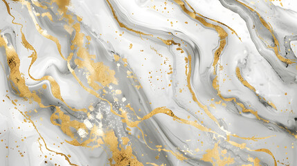 White and gold marble. Luxury wallpaper with gold shade, grey and white watercolor. Elegant marble pattern design marble background. Generative AI.