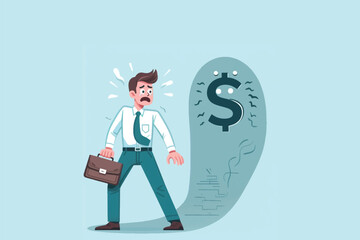 afraid of deadlines and achieving sales targets, a young man was surprised by the achievement of targets and company finances