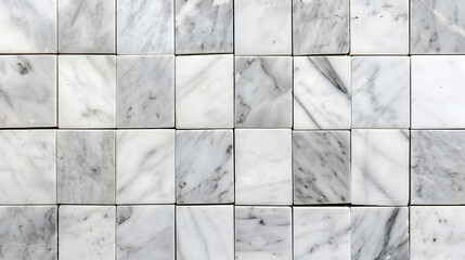 White tile wall chequered background bathroom texture Mosaic marble background. Generative AI.